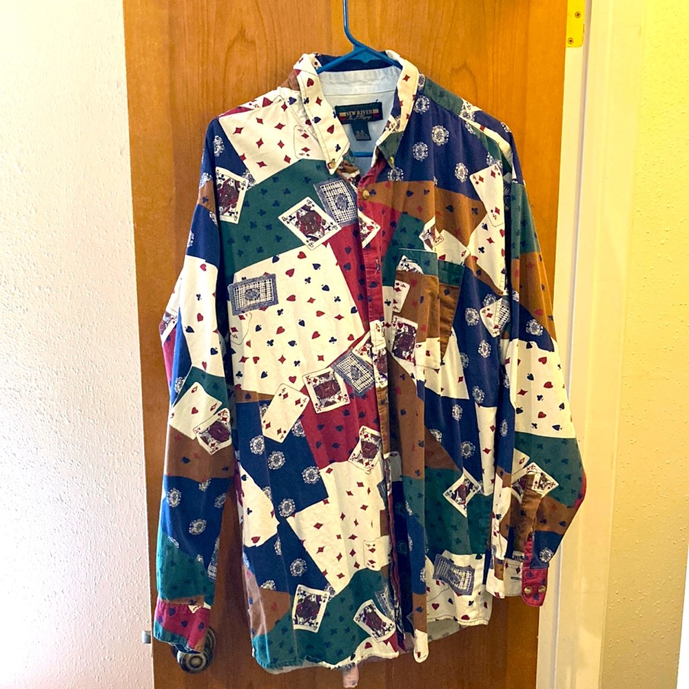 Vintage XL Poker Shirt